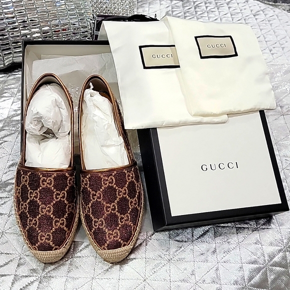 Authentic NEW Gucci Pilar espadrille - Picture 1 of 9